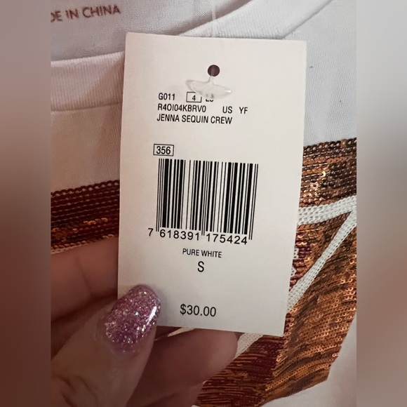 NWT Guess Sequin Shirt - Picture 4 of 5